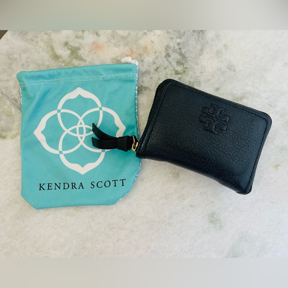 Kendra Scott Black Leather Wallet